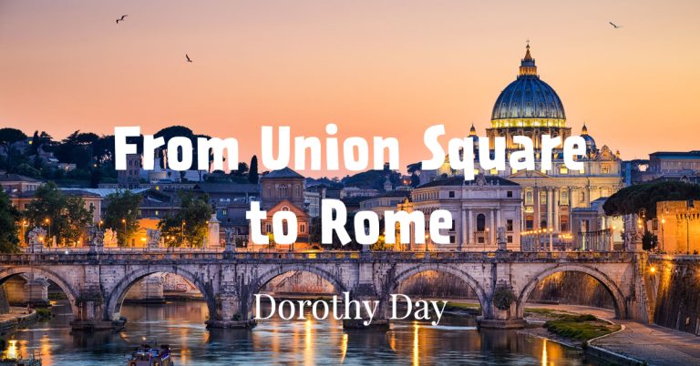 From Union Square to Rome: Table of Contents